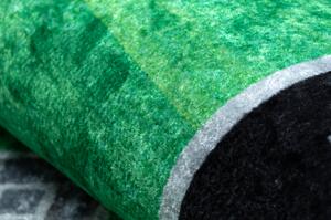 Dywany Luszczow Dětský kusový koberec JUNIOR 52052.802 pratelný Město, ulice pro děti protiskluz, zelená / černý Rozměr koberce: 80 x 150 cm