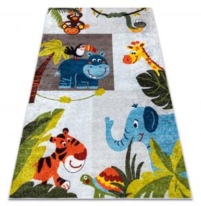 Dywany Luszczow Dětský kusový koberec JUNIOR 51858.802 pratelný Zvířata, Afrika pro děti protiskluz, šedá Rozměr koberce: 120 x 170 cm