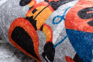 Dywany Luszczow Dětský kusový koberec JUNIOR 52108.801 pratelný Závod, formule 1 pro děti protiskluz, šedá Rozměr koberce: 80 x 150 cm