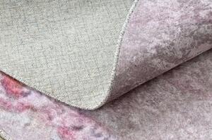 Dywany Luszczow Dětský kusový koberec JUNIOR 51549.802 pratelný kulatý koruna pro děti protiskluz, růžový Rozměr koberce: 80 cm KRUH