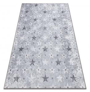 Dywany Luszczow Dětský kusový koberec JUNIOR 51798.804 pratelný hvězdy pro děti protiskluz, šedá Rozměr koberce: 200 x 290 cm