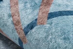Dywany Luszczow Dětský kusový koberec JUNIOR 52243.801 pratelný Koleje pro děti protiskluz, modrý Rozměr koberce: 80 x 150 cm