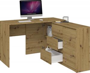 Počítačový stůl s komodou 2D3S dub artisan