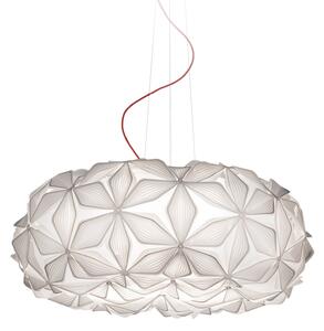 Závěsná svítidlo Slamp, C'EST LA VIE, stmívatelné, Bílá, Obývací pokoj, Plast, Design