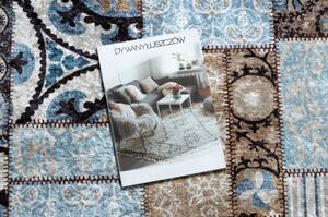Dywany Luszczow Dětský kusový koberec MIRO 51913.802 pratelný Patchwork protiskluz, modrý / hnědá Rozměr koberce: 120 x 170 cm