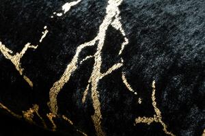 Dywany Luszczow Dětský kusový koberec MIRO 11111.2106 pratelný Mramor, glamour protiskluz, černý / zlatý Rozměr koberce: 80 x 150 cm