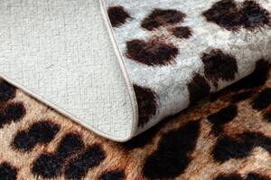 Dywany Luszczow Dětský kusový koberec MIRO 51568.804 pratelný Leopardí vzor protiskluz, krémová / hnědá Rozměr koberce: 120 x 170 cm