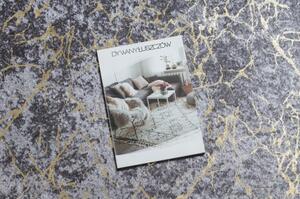 Dywany Luszczow Dětský kusový koberec MIRO 11111.2103 pratelný Mramor, glamour protiskluz, tmavošedý / zlatý Rozměr koberce: 80 x 150 cm