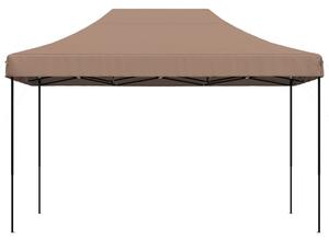 Skládací party stan pop-up hnědý 410 x 279 x 315 cm