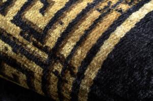 Dywany Luszczow Dětský kusový koberec MIRO 51223.806 pratelný Rám, řecký protiskluz, černý / zlatý Rozměr koberce: 140 x 190 cm