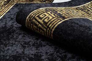 Dywany Luszczow Dětský kusový koberec MIRO 51223.806 pratelný Rám, řecký protiskluz, černý / zlatý Rozměr koberce: 140 x 190 cm