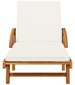 Zahradní lehátka 2 ks s poduškami 200x68x83 cm masivní akácie