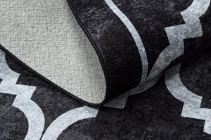 Dywany Luszczow Dětský kusový koberec MIRO 51639.806 pratelný Trellis laťková mříž protiskluz, černý Rozměr koberce: 80 x 150 cm