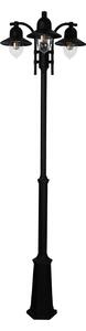 Como 3 Venkovní Parková Lampa pro Concrete Anchor Black