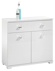 SPODNÍ SKŘÍŇKA, vysoce lesklá bílá, bílá, 76/73/31 cm Xora - Koupelnové série