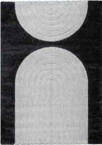 J-Line Kusový koberec Rangpur 65203 699 krémový-černý BARVA: Béžová, ROZMĚR: 80x150 cm