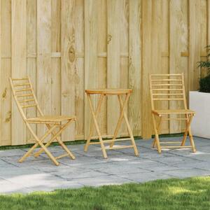 3dílný bistro set bambus