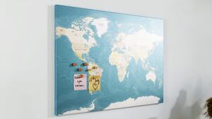 ALLboards CANVAS CAN96_58 Obraz Mapa světa 90 x 60 cm
