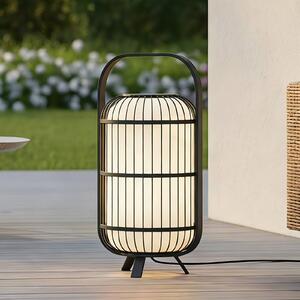 Lucande Terasové svítidlo Tayori, černé, 64 cm, IP44, Černá, Hliník, Design