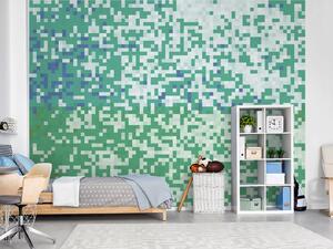 FUGU Tapeta na zeď Pixelcraft - green Materiál: Digitální eko vlies - klasická tapeta nesamolepicí