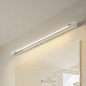 Arcchio LED nástěnné světlo Jora, 90 cm, bílé, otočné, IP44, Bílá / opál, Koupelna, Hliník, Moderní