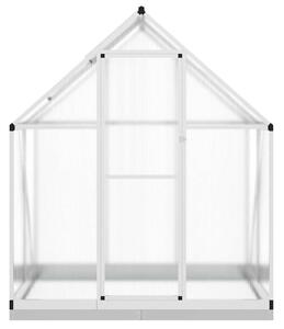 Skleník s podkladovým rámem stříbrný 169 x 114 x 202 cm hliník