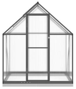 Skleník s podkladovým rámem antracitový 169x114x202 cm hliník