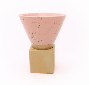 Penerini coffee Trychtýř - Keramický šálek - růžový trychtýř 150 ml