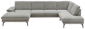 SEDACÍ SOUPRAVA, textil, šedá Dieter Knoll - Sedací soupravy