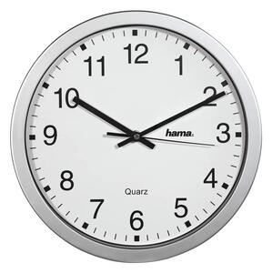 Hama Hama - Nástěnné hodiny 1xAA stříbrná HM0106