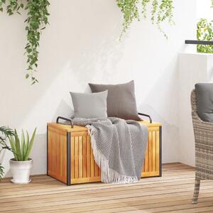 Zahradní box na podušky 85x45x45/53 cm masivní akácie a ocel