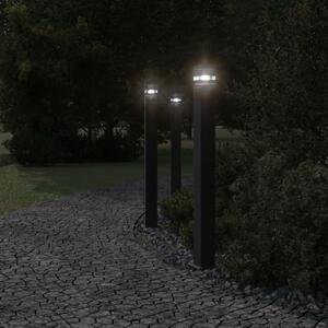 Venkovní stojací lampa černá 110 cm hliník