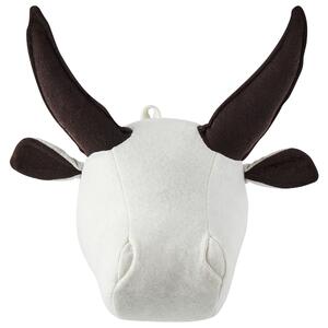 Nástěnná dekorace pro děti Býk GEOFFREY Bavlna 24 cm Bílá
