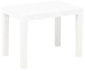 Zahradní lavice 2 ks bílé plast