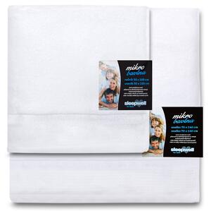 Jednobarevný froté ručník z extra jemné bavlny (mikrobavlny). Barva ručníku je bílá. Rozměr ručníku 50x100 cm. Plošná hmotnost 450 g/m2. Praní na 60°C