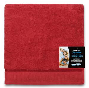 Jednobarevný froté ručník z extra jemné bavlny (mikrobavlny). Barva ručníku je bordó. Rozměr ručníku 50x100 cm. Plošná hmotnost 450 g/m2. Praní na 60°C