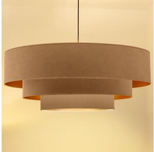 Brilagi - Lustr na lanku LUNETA 3xE27/60W/230V pr. 80 cm béžová/zlatá