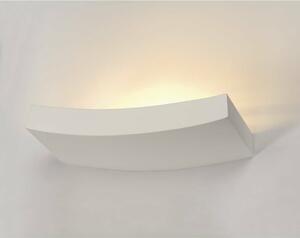 SLV BIG WHITE PLASTRA 102 CURVE, nástěnné svítidlo, bílá sádra, QT-DE12, max. 100 W 148012