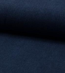 Látka metráž jeans pružná modrá tmavá | RTex