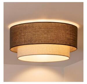 Brilagi - LED Stropní svítidlo BOHO ECO 1xE27/10W/230V pr. 40 cm hnědá/krémová