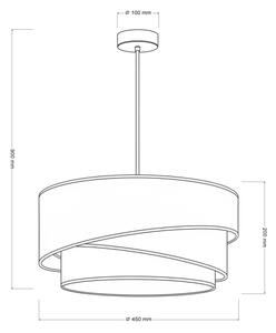 Brilagi - Lustr na lanku ARROW 1xE27/60W/230V pr. 45 cm hnědá