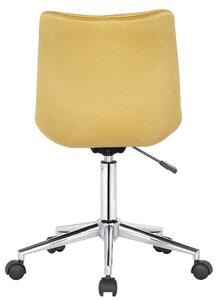 Kancelářská židle Medford - samet | žlutá