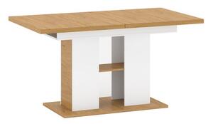 Rozkladací jídelní stůl jídelní stůl ANTHO - bílá/dub
