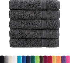 Prémiové ručníky do sprchy SOLUND 25 ks antracitové 70x140 cm 600 g/m²