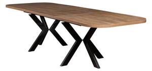 Jídelní stůl LOLI - dub artisan/černá
