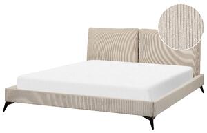 Postel Manšestr MELLE 180 x 200 cm Taupe