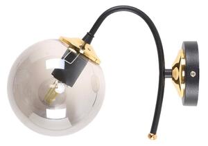 Černo-šedé nástěnné svítidlo ø 15 cm Yoyo – Squid Lighting