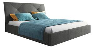 Čalouněná postel KARO rozměr 120x200 cm Tmavě šedá