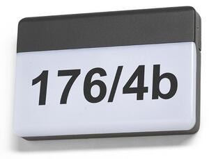 RED R13756 Svítidlo GAVIN nástěnná antracitová mléčný akryl 230V LED 13W IP65 3000K - RED - DESIGN RENDL