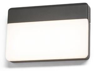RED R13756 Svítidlo GAVIN nástěnná antracitová mléčný akryl 230V LED 13W IP65 3000K - RED - DESIGN RENDL